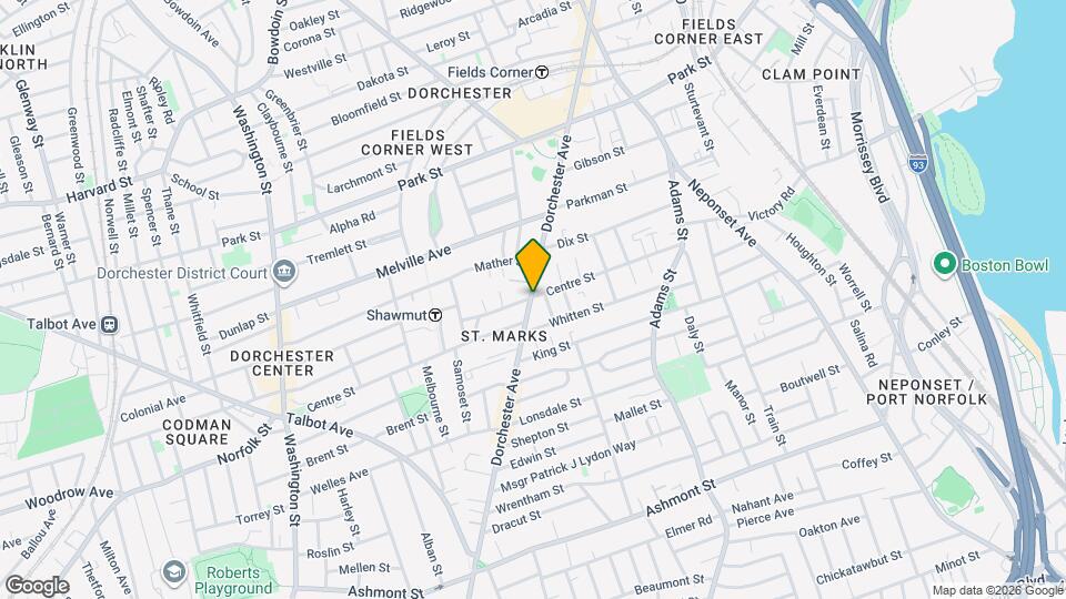 1664 Dorchester Ave, Unit Unit # 2 Mapa y Detalles de la Ubicación