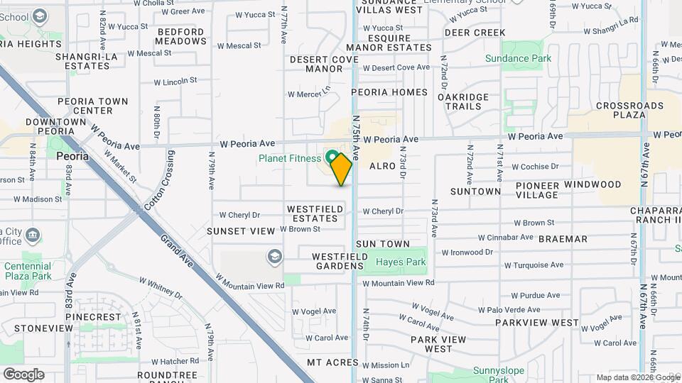 7541 W Comet Ave Map and Location Details