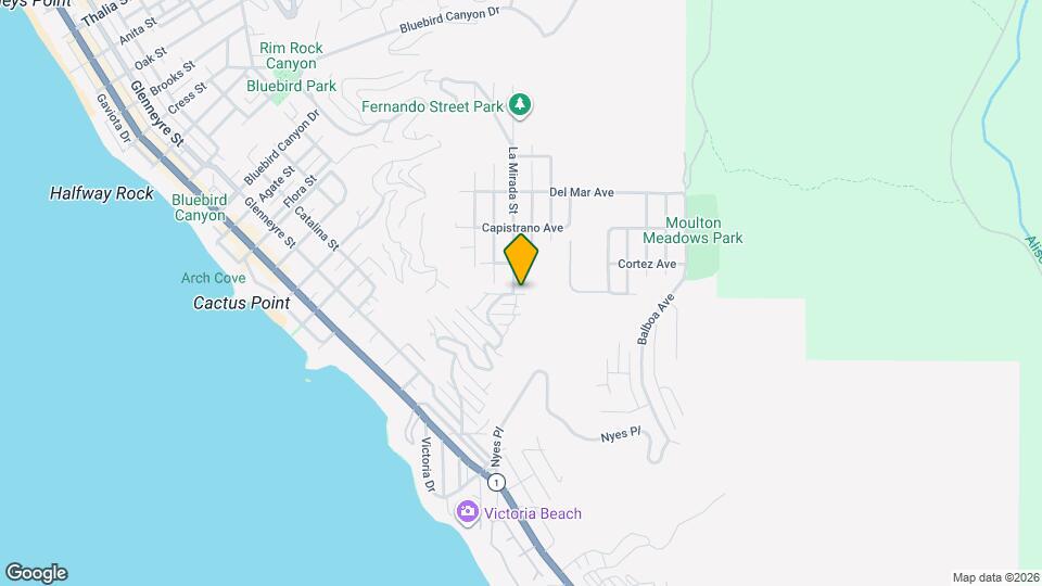 2568 Bonita Way Map and Location Details