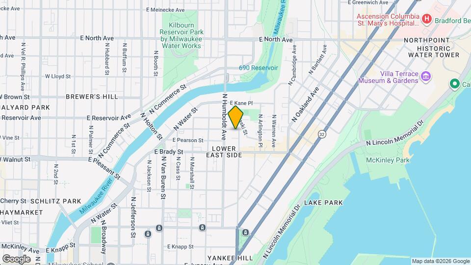 1757 N Franklin Pl Mapa y Detalles de la Ubicación