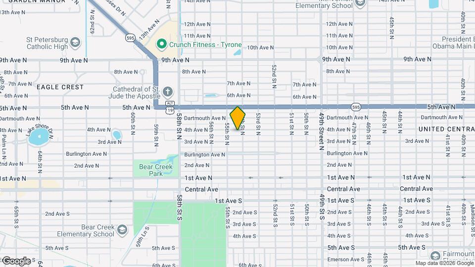 5418 4th Ave N Map and Location Details