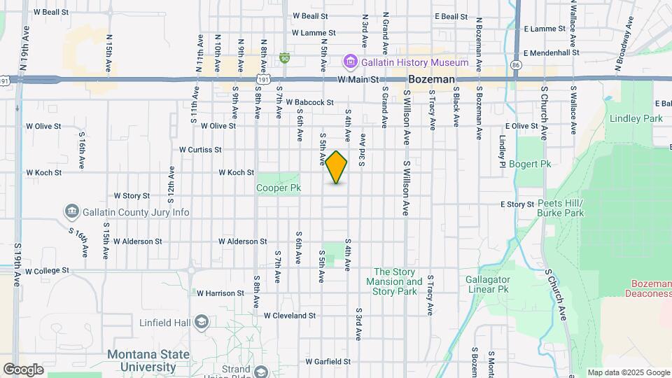 417 W Story St Map and Location Details