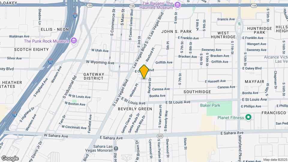 1727 Santa Paula Dr Map and Location Details