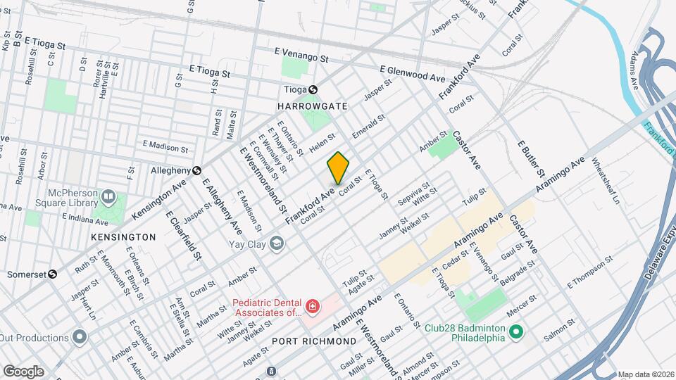 3417 Frankford Ave Mapa y Detalles de la Ubicación