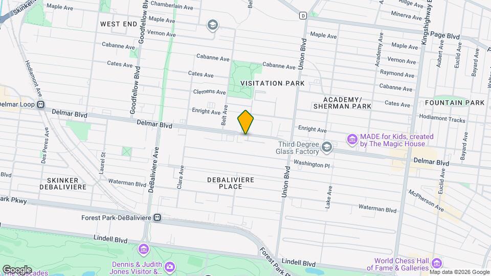 5424 Delmar Blvd Map and Location Details