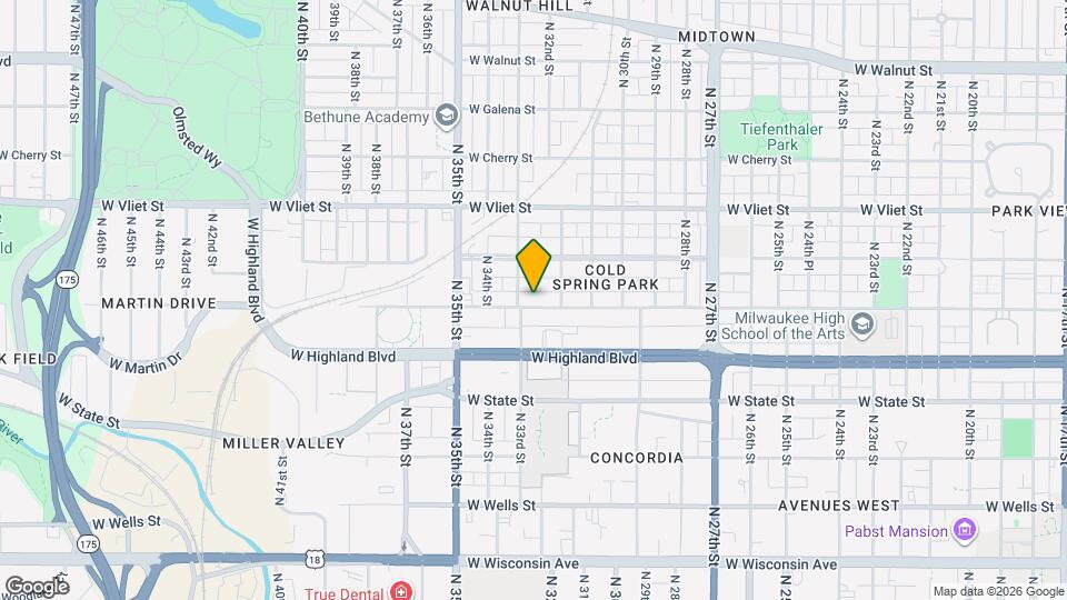 3238 W Juneau Ave Map and Location Details