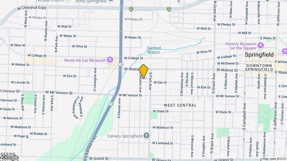 1325 W Elm St Map and Location Details