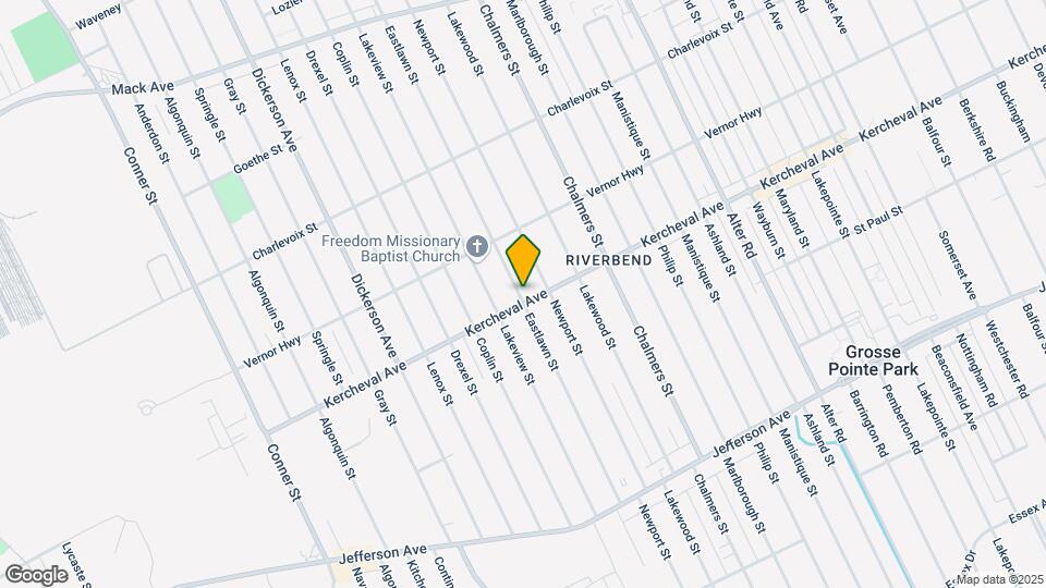 14103 Kercheval St Map and Location Details