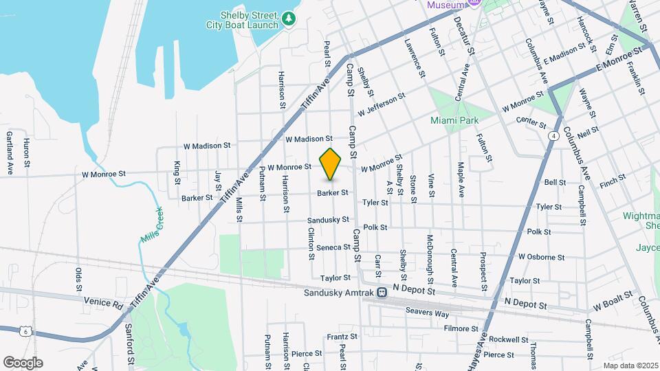 1023 Pearl St Map and Location Details