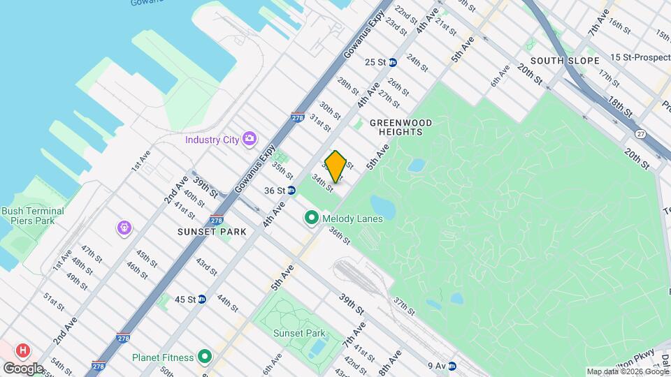 227 34th St Map and Location Details