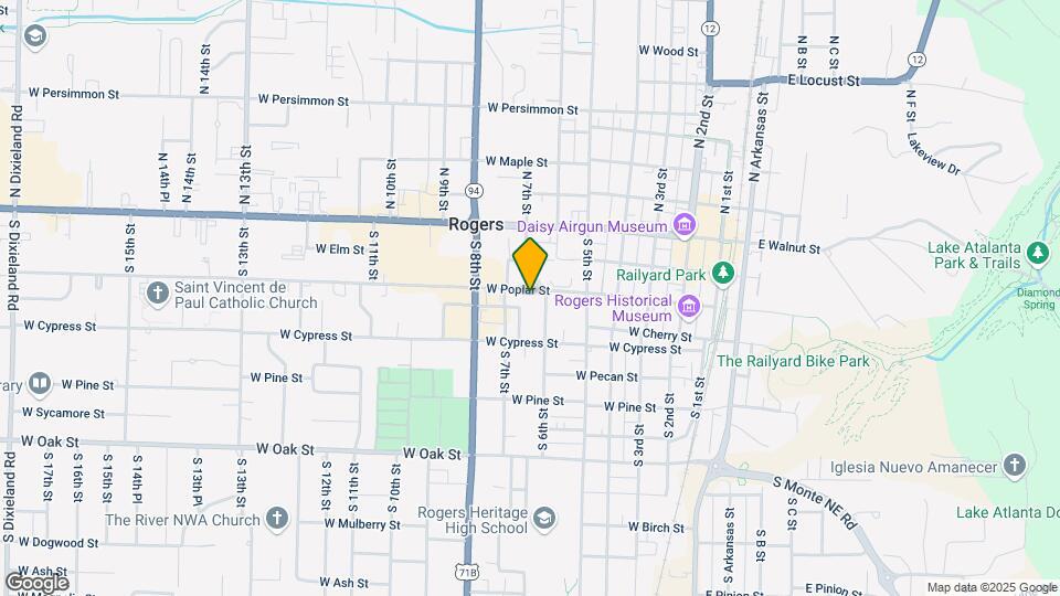 618 W Poplar St Map and Location Details