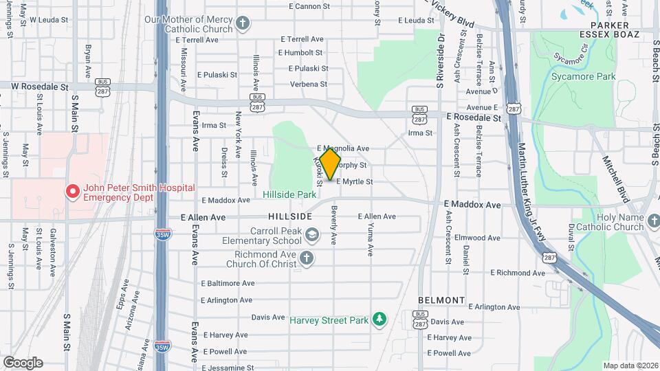 1262 E Myrtle St Map and Location Details