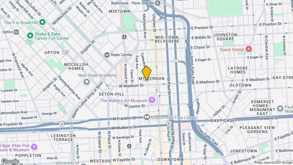 802-806 Cathedral St Mapa y Detalles de la Ubicación