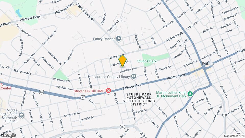 811 Woodrow Ave Map and Location Details