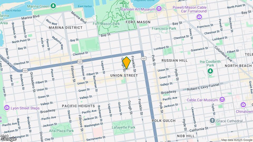 1695 Filbert St Map and Location Details