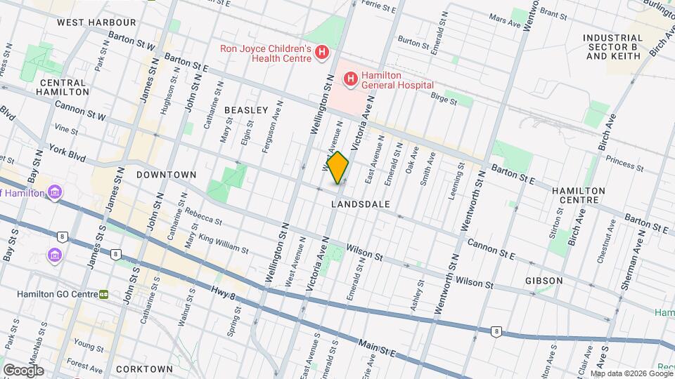 163 Victoria Ave N Map and Location Details