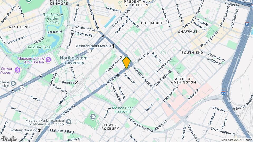 802 Tremont St, Unit 2 Map and Location Details