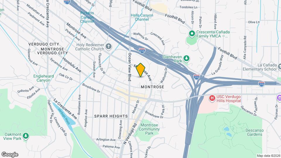 2222 Mira Vista Ave Map and Location Details