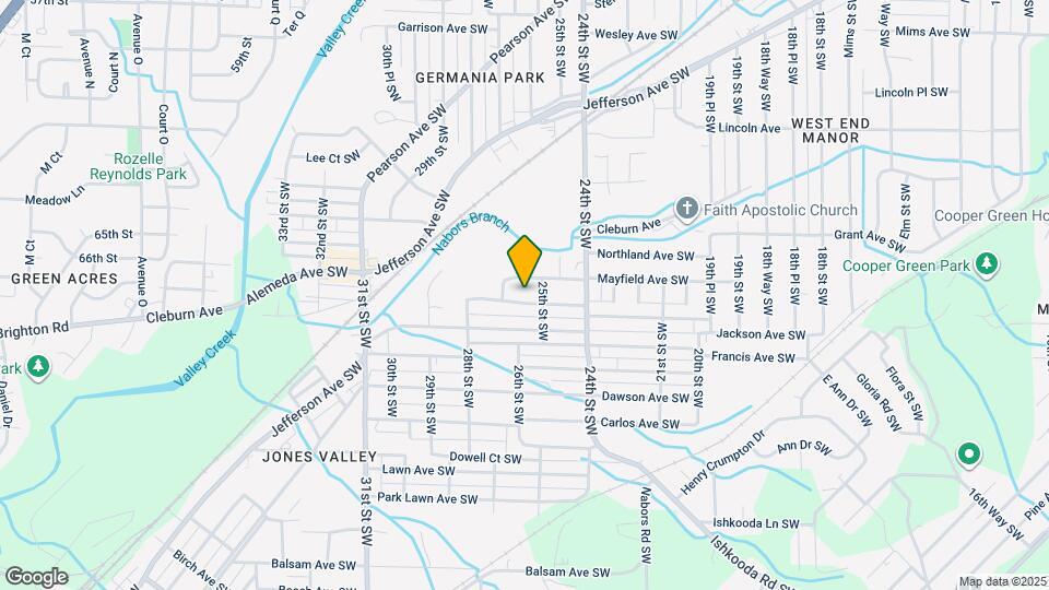 2516 Powderly Ave SW Map and Location Details