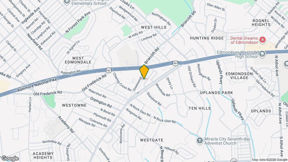 614 Stamford Rd Map and Location Details