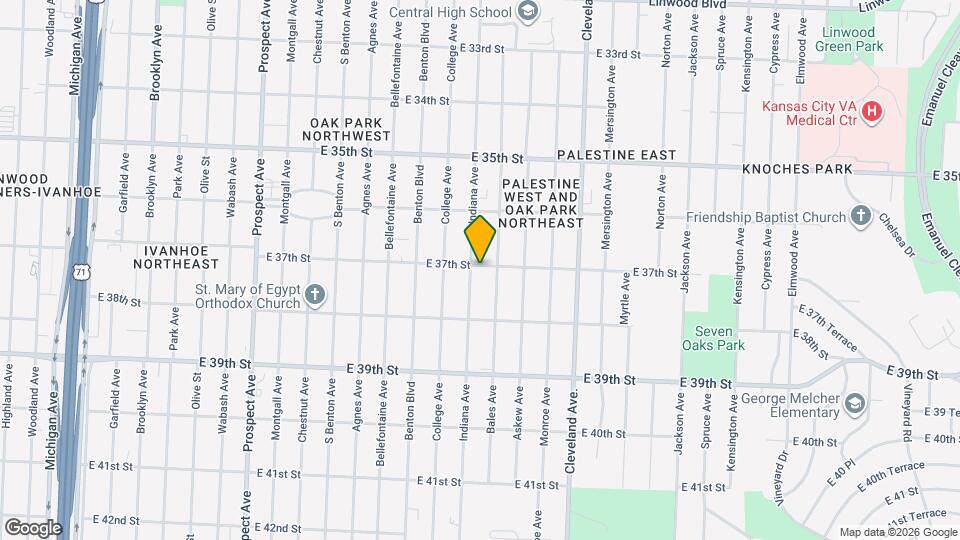 3701 Indiana Ave Map and Location Details