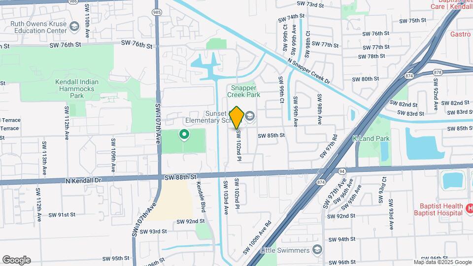 8424 SW 102nd Pl Map and Location Details