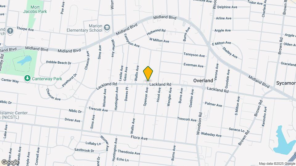 9623 Lackland Rd Map and Location Details