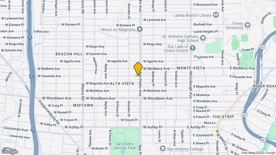 430 W Huisache Ave Mapa y Detalles de la Ubicación