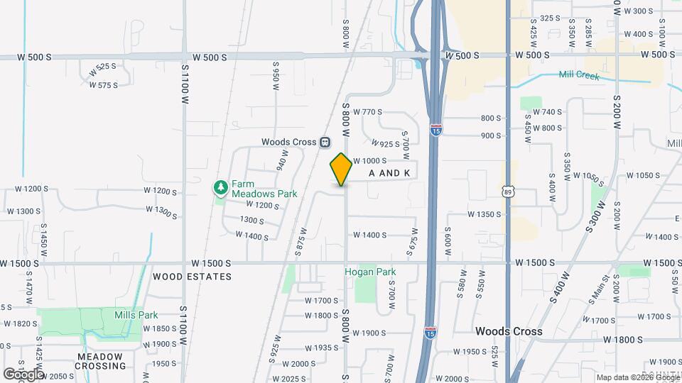1154 S 800 W Map and Location Details