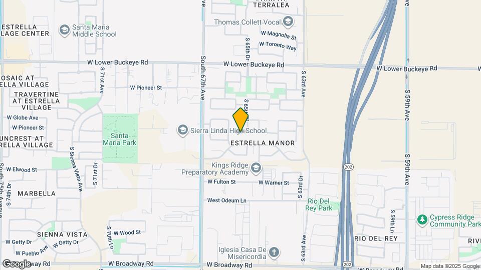 6529 W Pioneer St Map and Location Details
