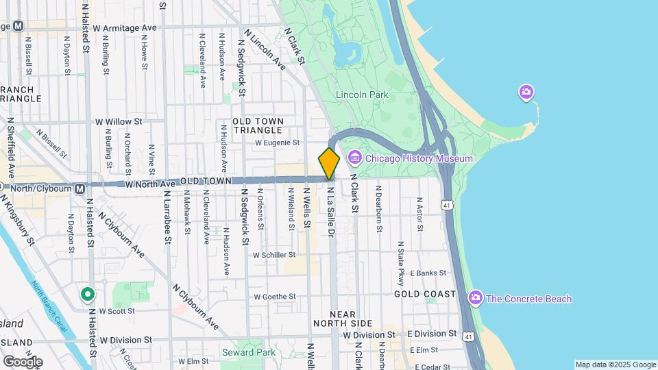 1204 N LaSalle St Map and Location Details