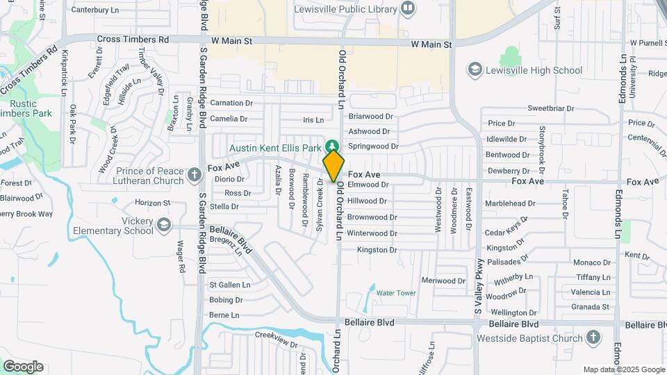 912 S Old Orchard Ln Map and Location Details