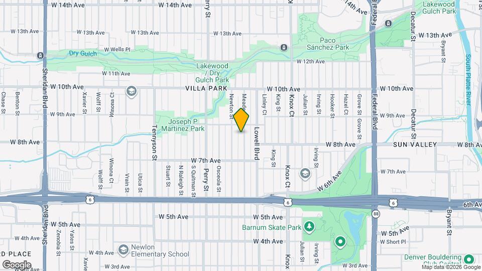 831 Meade St Map and Location Details