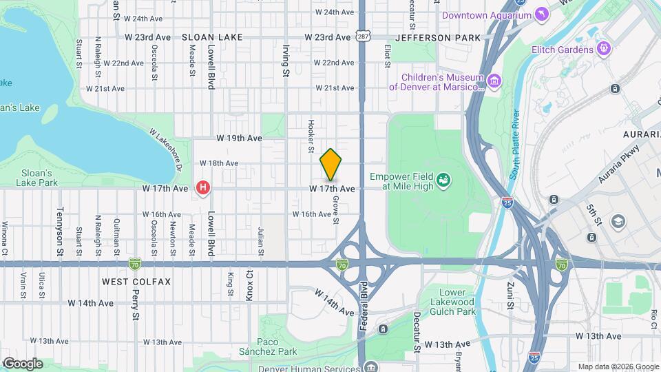 1701 Grove St Map and Location Details