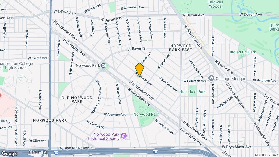 6024-6026 N Navarre Ave Map and Location Details
