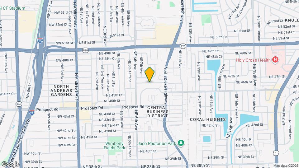 700 NE 46th Ct Map and Location Details