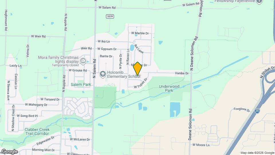 2962 W Tiger Eye Dr Mapa y Detalles de la Ubicación