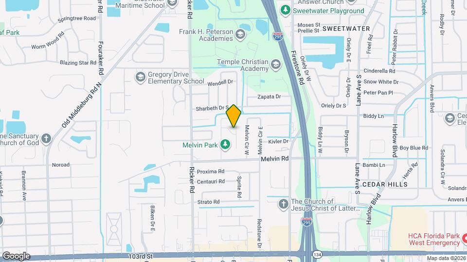 4448 Jade Dr E Map and Location Details