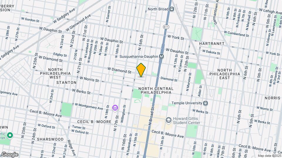 1521 Fontain St Map and Location Details