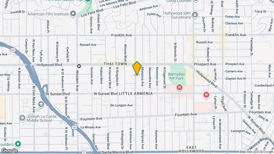 1610 Normandie Ave Map and Location Details
