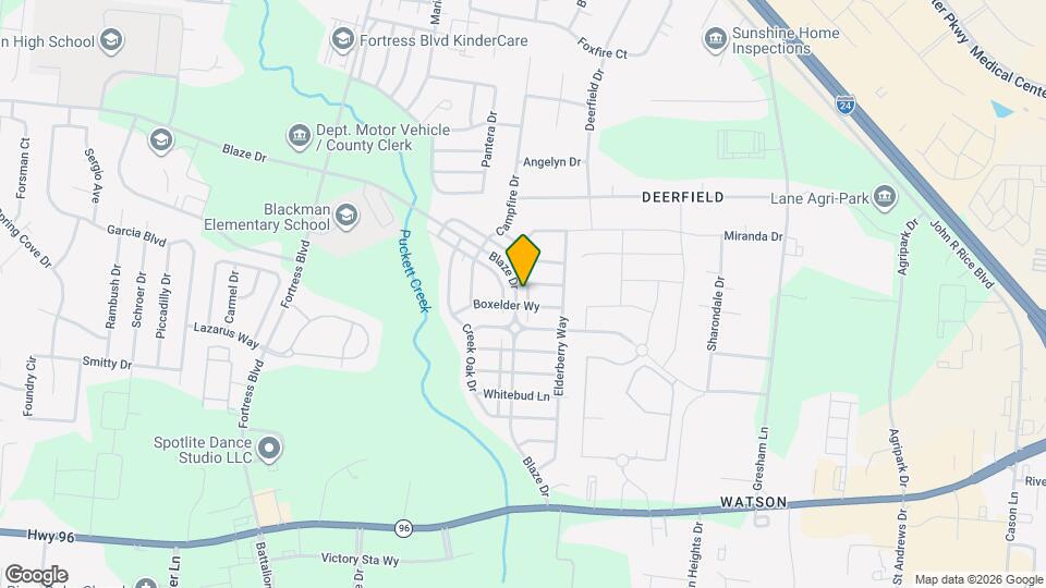 3618 Blaze Dr Map and Location Details