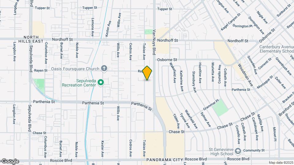 8816 Tobias Ave Mapa y Detalles de la Ubicación