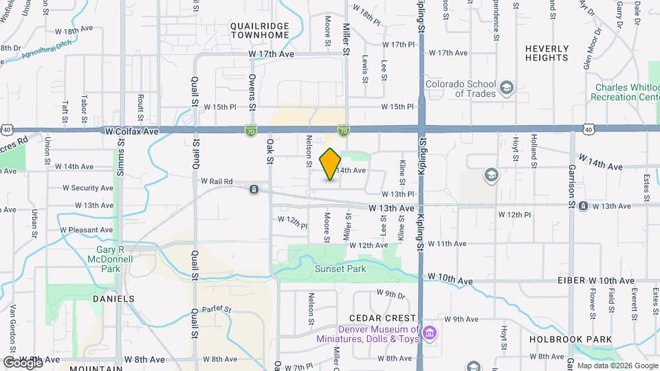 10425 W 13th Pl Map and Location Details