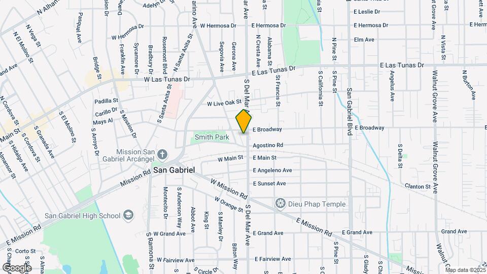 309 S Del Mar Ave Map and Location Details