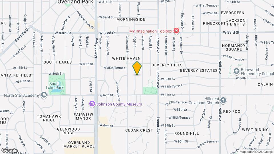 8541 Riggs St Map and Location Details