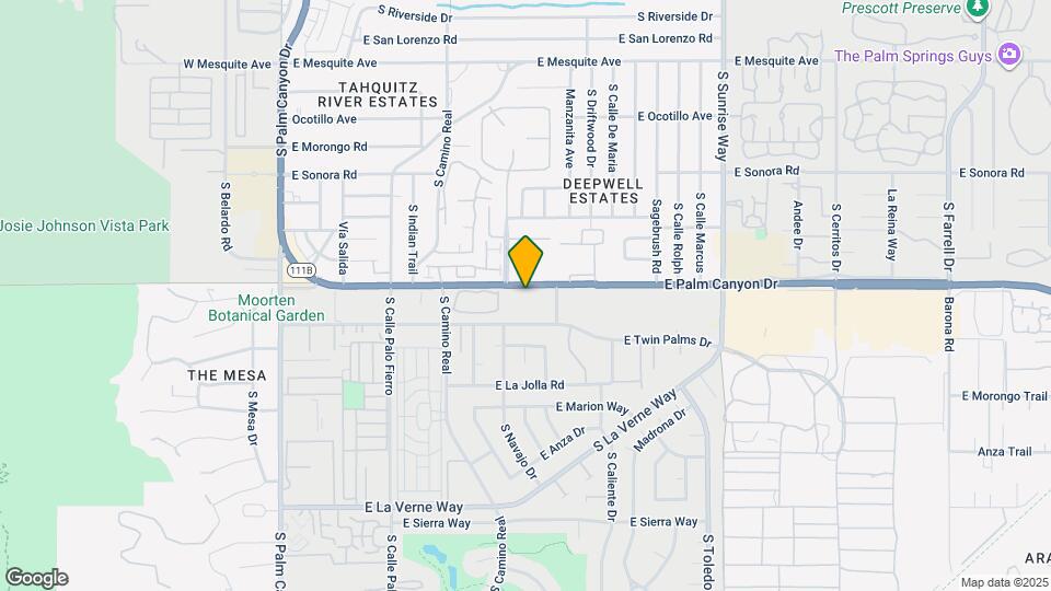 1111 E Palm Canyon Dr, Unit 321 Mapa y Detalles de la Ubicación