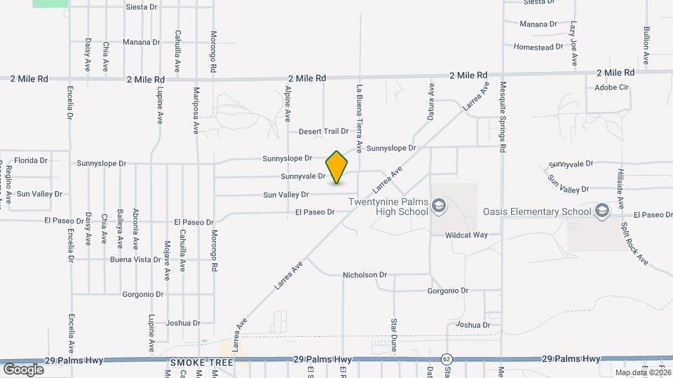 72440 Sun Valley Dr Map and Location Details