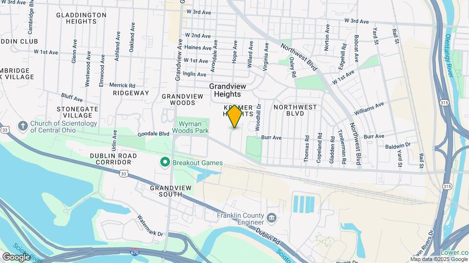 922 Kramer Ave Map and Location Details