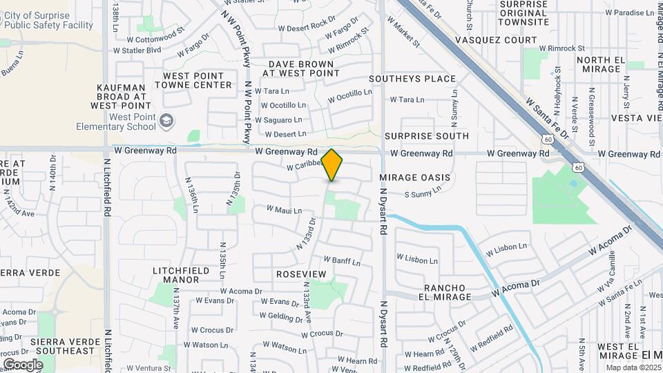 13284 W Port Au Prince Ln Map and Location Details