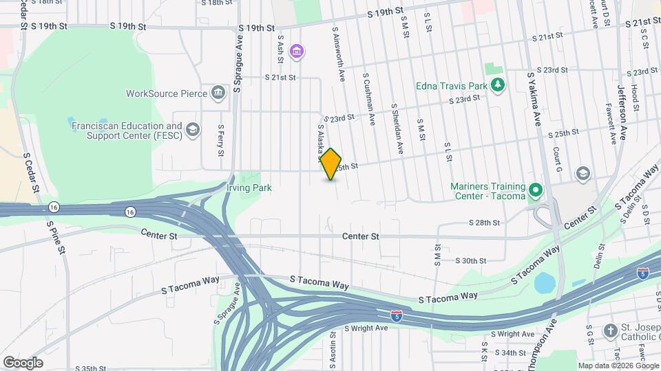 2514 S Grant Ave Mapa y Detalles de la Ubicación